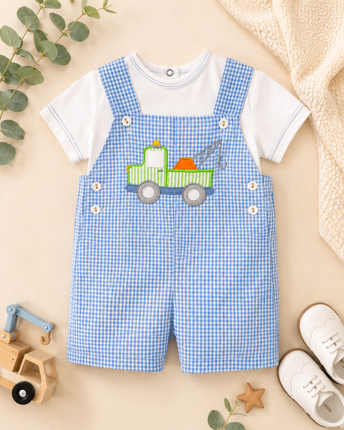 🚧 Little Tow Crew Shortall Set