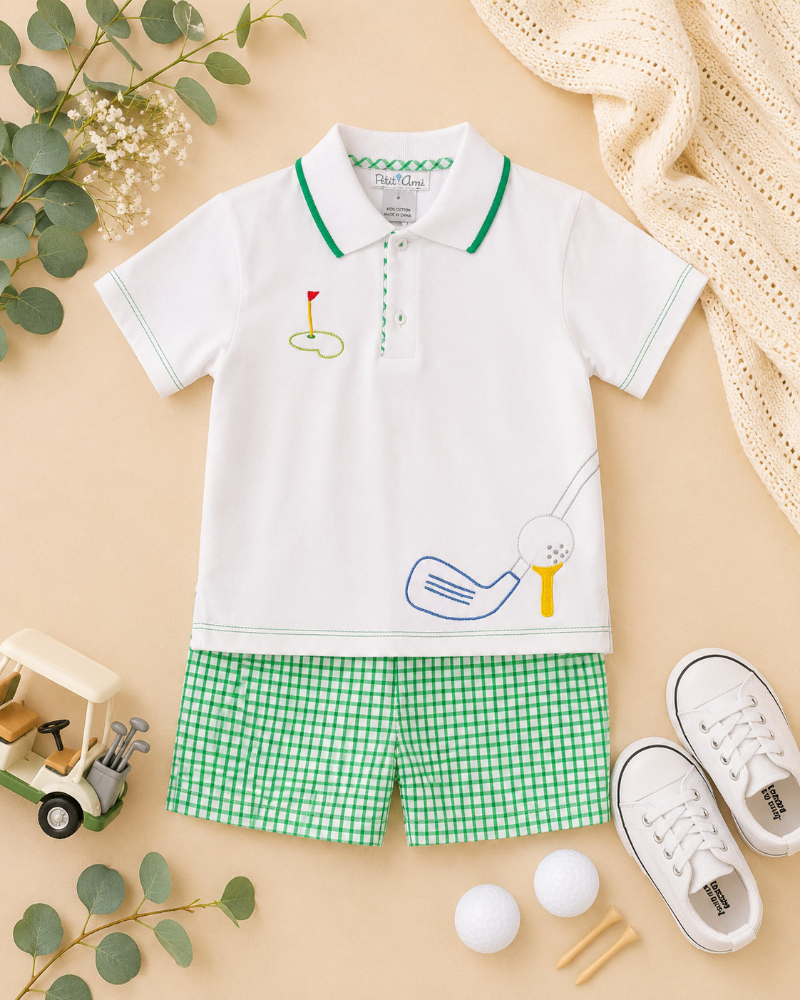 ⛳ Little Links Polo Set